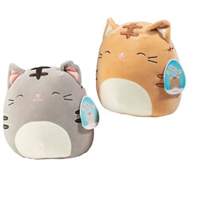 Squishmallow 8" Assorted Single - Receive 1 of 2 Pictured Styles - Cute and Soft Cat Plush Toy - Official Kellytoy Stuffed Animal - Ages 2+