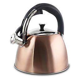 Mr Coffee Belgrove 2.5 Quart Whistling Tea Kettle in Copper