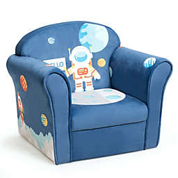 Slickblue Kids Astronaut Armrest Upholstered Couch
