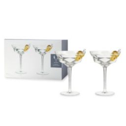 Viski Faceted Martini Glasses