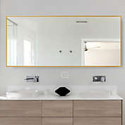 Homeroots Bed & Bath Jumbo Gold Full Length Standing Mirror