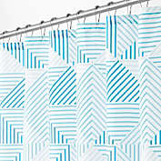mDesign Polyester Fabric Decorative Shower Curtain