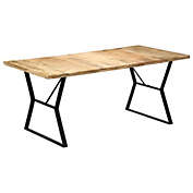 vidaXL vidaXL Dining Table 70.8x35.4x29.9 Solid Mango Wood