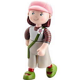 HABA Little Friends Elise - 3.75" Dollhouse Toy Figure with Pink Hat