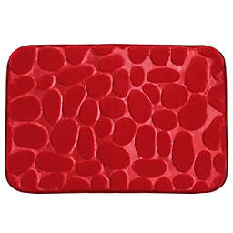 PiccoCasa Flannel Memory Foam Fill Washable Non-Slip Absorbent Bath Mat Rug 24