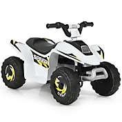 Slickblue 6V Kids Electric ATV 4 Wheels Ride-On Toy -White