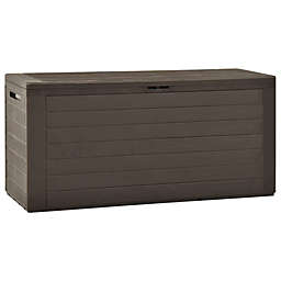 vidaXL Patio Storage Box Brown 45.7