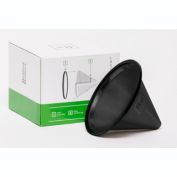 Barista Warrior Reusable Pour Over Filter for Chemex and Hario V60 (Matte Black)