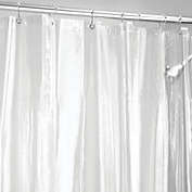 mDesign Waterproof Vinyl Shower Curtain Liner, 4.8-GA - Clear/Chrome