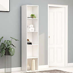 vidaXL Book Cabinet White 15.7