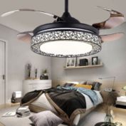 Stock Preferred 42" Modern LED Ceiling Fan Light  3 Speed Brown