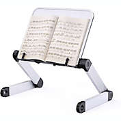 Book Stand, RAINBEAN Laptop Stand, Adjustable Book Holder with Paper Clips