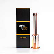 Cork Genius Air-Pump Wine Opener - Easy-Open Wine Bottle Opener with Air Lift Technology for Effortless Bottle Opening - Durable and Indestructible Stainless-Steel Design - Non-Electric Wine Opener - Rose Gold