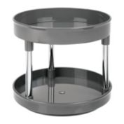 mDesign 2 Level Food Storage Lazy Susan Turntable