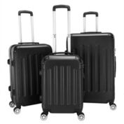 Kitcheniva 3-Pieces 20"24"28" Luggage Travel Set, Black