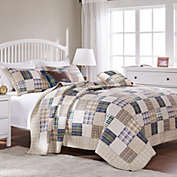 Greenland Home Oxford Quilt and Pillow Sham Set - 4-Piece - Twin/XL 68x88", Multi
