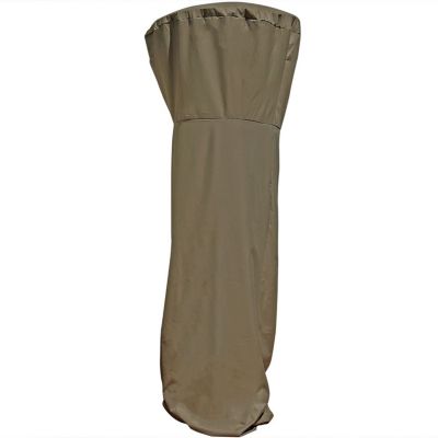 Patio Heater Cover Standup Outdoor Tall Waterproof Heavy-Duty Khaki PVC Fabric