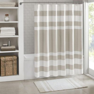Madison Park. 100% Polyester  Shower Curtain w/ 3M Treatment.