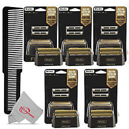 Wahl Five Packs  Finale Shaver Foil (7043-100) with  Styling Flat Top Comb