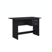 Hodedah Home Decorative Writing Desk with 2-Drawers - Black