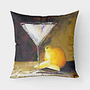 Caroline&#39;s Treasures Lemon Martini by Malenda Trick Fabric Decorative Pillow 18 x 18