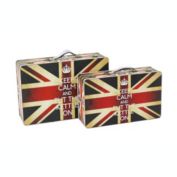 Screen Gems Home Decorative Britannia Storage Suitcases