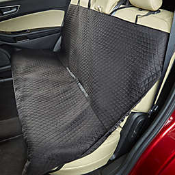 The Lakeside Collection Quilted Car Bench Seat Cover in Black