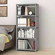 Kitcheniva Bookcase Bookshelf Book Storage Shelve Stand Display Holder Waterproof 4 Tiers