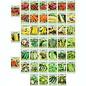 Set of 43 Heirloom Vegetable Garden Seeds - Heirloom Vegetable Garden Seeds - 100% Non-GMO!