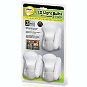 Ideas In Motion 3 Pack Battery Operated LED Light Bulbs