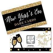 Big Dot of Happiness New Year&#39;s Eve - Gold - New Years Eve Party Game Scratch Off Dare Cards - 22 Count