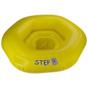 Pool Central 26" Inflatable Yellow STEP A Swimming Pool Baby Seat Float