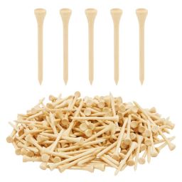 Juvale 300 Pack Tall Wooden 2-3/4 Long Bamboo Golf Tees for Golfing Practice, Sports Tournaments (2.75 In)