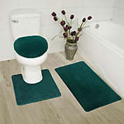 Kitcheniva 3-Piece Bathroom Set Rug- Hunter Green