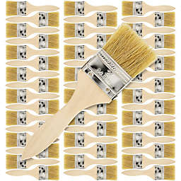 U.S. Art Supply 48 Pack of 2 inch Paint and Chip Paint Brushes for Paint, Stains, Varnishes, Glues, and Gesso