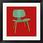 Great Art Now Mid Century Chair III by Posters International Studio 20-Inch x 20-Inch Framed Wall Art