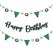 Big Dot of Happiness Irish Birthday - Shamrock Birthday Party Letter Banner Decoration - 36 Banner Cutouts and Happy Birthday Banner Letters