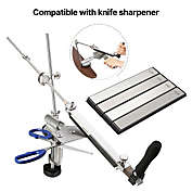 IMAGE Knife sharppen stone kits Fixed-Angle Slicker Edge Sharpener with 4 Diamond Sharpening Plates,240/400/600/1000