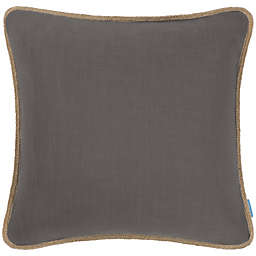 PiccoCasa Farmhouse Burlap Linen Trimmed Tailored Edges Pillow Covers 18