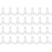 Juvale 24 Pack Mini Easels for Photos, Sports Trading Cards and Collectables, Baseball Card Display Stand (3 In)