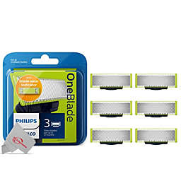 Philips Norelco QPTwo30/80 OneBlade Replacement Blades, 3 Count (Two Packs)