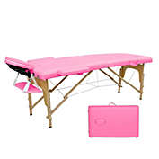 Kitcheniva 84" red Folding Massage Table Portable