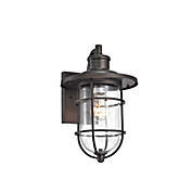 CHLOE Lighting Lighting MARKUS Transitional 1 Light Rubbed Bronze Outdoor Wall Sconce 14" Height