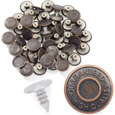 Bright Creations Jean Button Replacement (0.67 in, 50 Pack)