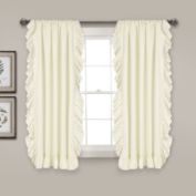 Reyna Window Curtain Panels Ivory 54X63 Set