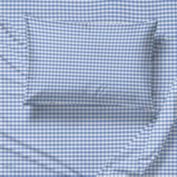 Saturday Park Light Blue Gingham Sheet Set