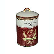 Audreys Retro Ceramic Flour Jar Kitchen Canister Airtight Food Storage Farmhouse Decor