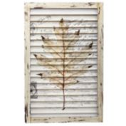 Nearly Natural Maple Leaf Window Shutter Wall Decor