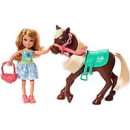 Barbie Club Chelsea Doll and Horse, 6-Inch Blonde, Wearing Fashion and Accessories