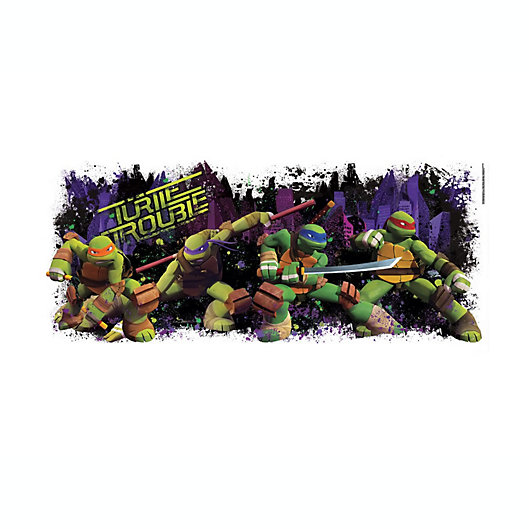 Alternate image 1 for Roommates Decor Teenage Mutant Ninja Turtles Turtle Trouble Giant Wall Decal